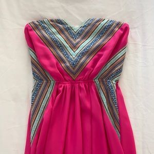Pink maxi dress